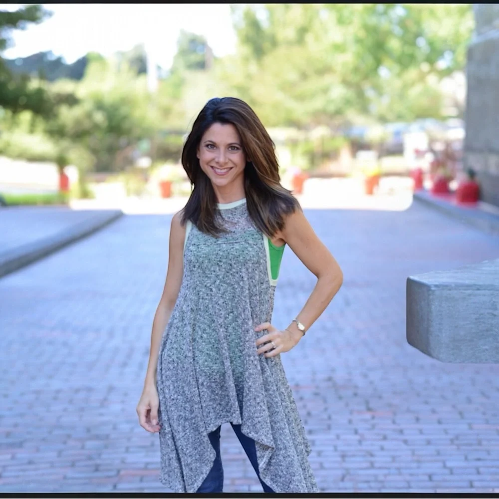 Free People We The Free‎ Heathered Gray High Low Tank Tunic M Boho Asymmetrical